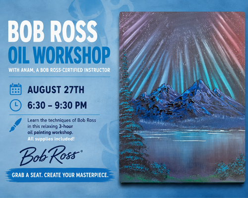 Bob Ross Oil Painting - with Certified Ross Instructor Anam Bokhari